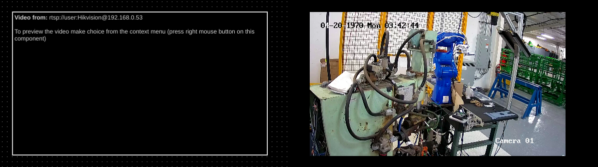 Left: Camera live viewer in OIB. Right: Camera viewer in OI runtime.